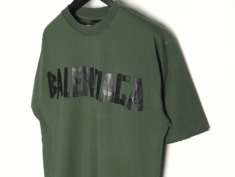 Balenciaga Tape Print Short Sleeve T-Shirt TSK3