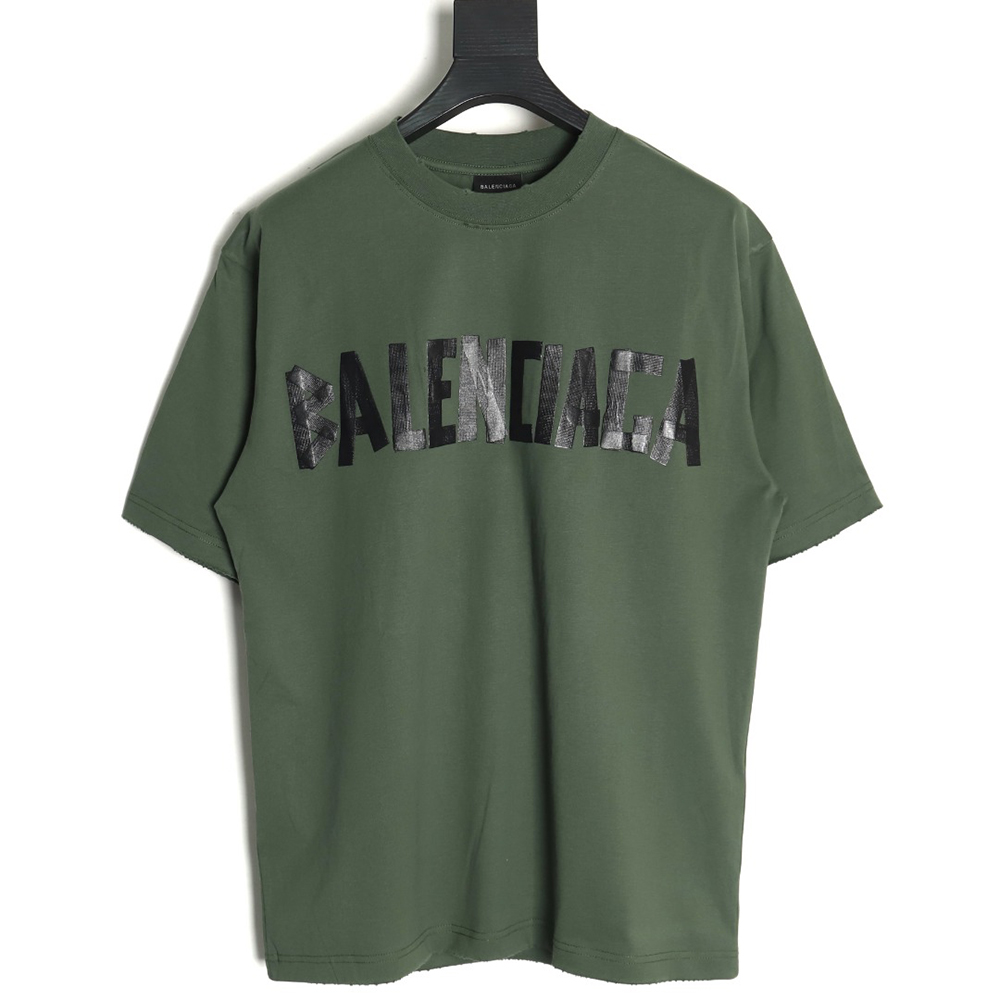 Balenciaga Tape Print Short Sleeve T-Shirt TSK3