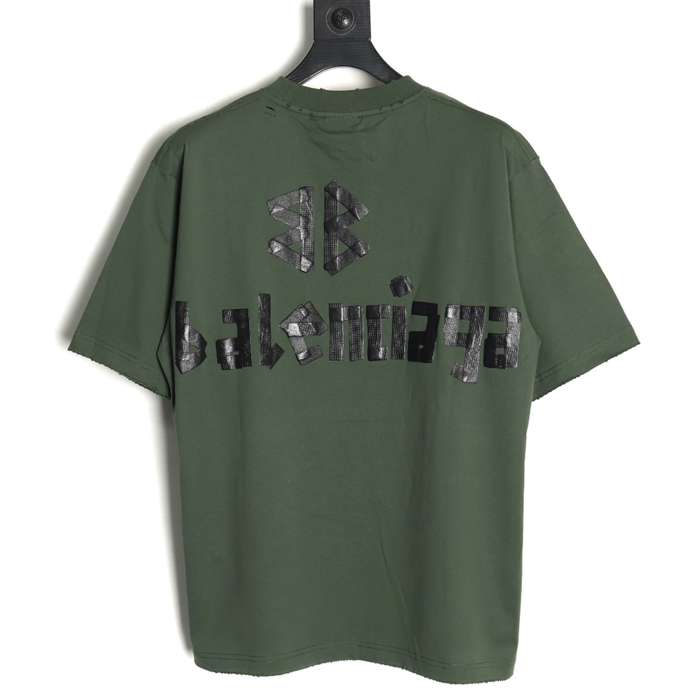 Balenciaga Tape Print Short Sleeve T-Shirt TSK3