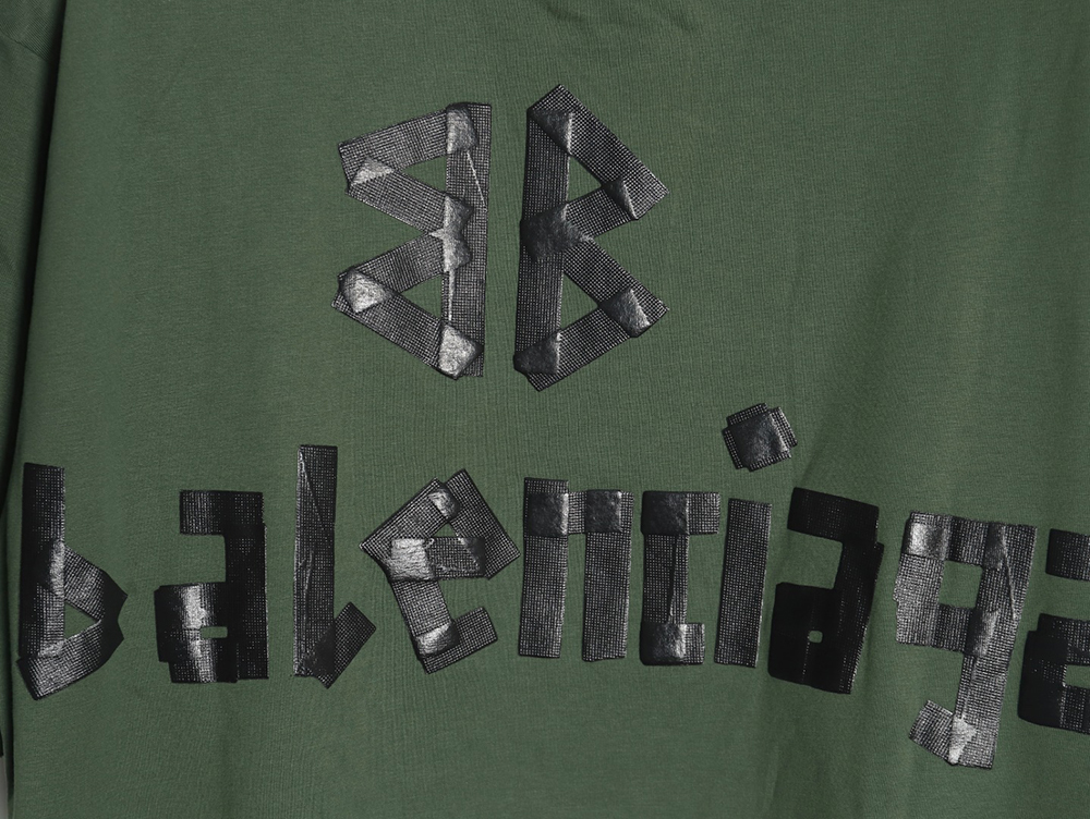 Balenciaga Tape Print Short Sleeve T-Shirt TSK3