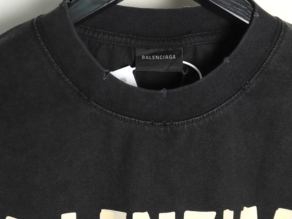 Balenciaga Tape Print Short Sleeve T-Shirt TSK5