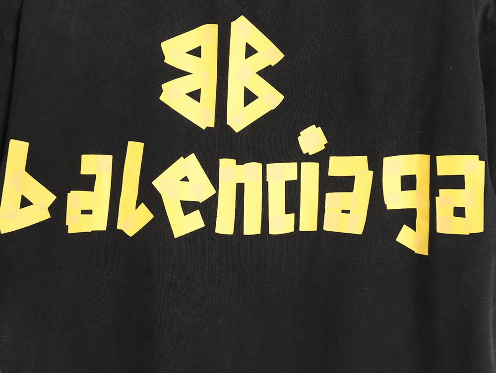 Balenciaga Tape Print Short Sleeve T-Shirt TSK5