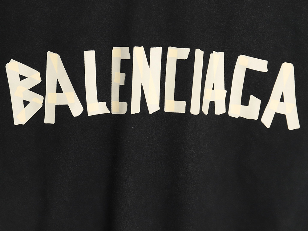 Balenciaga Tape Print Short Sleeve T-Shirt TSK5
