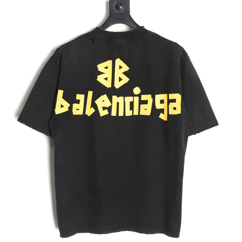 Balenciaga Tape Print Short Sleeve T-Shirt TSK5