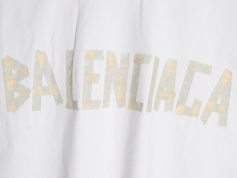 Balenciaga Tape Print Short Sleeve T-Shirt TSK6