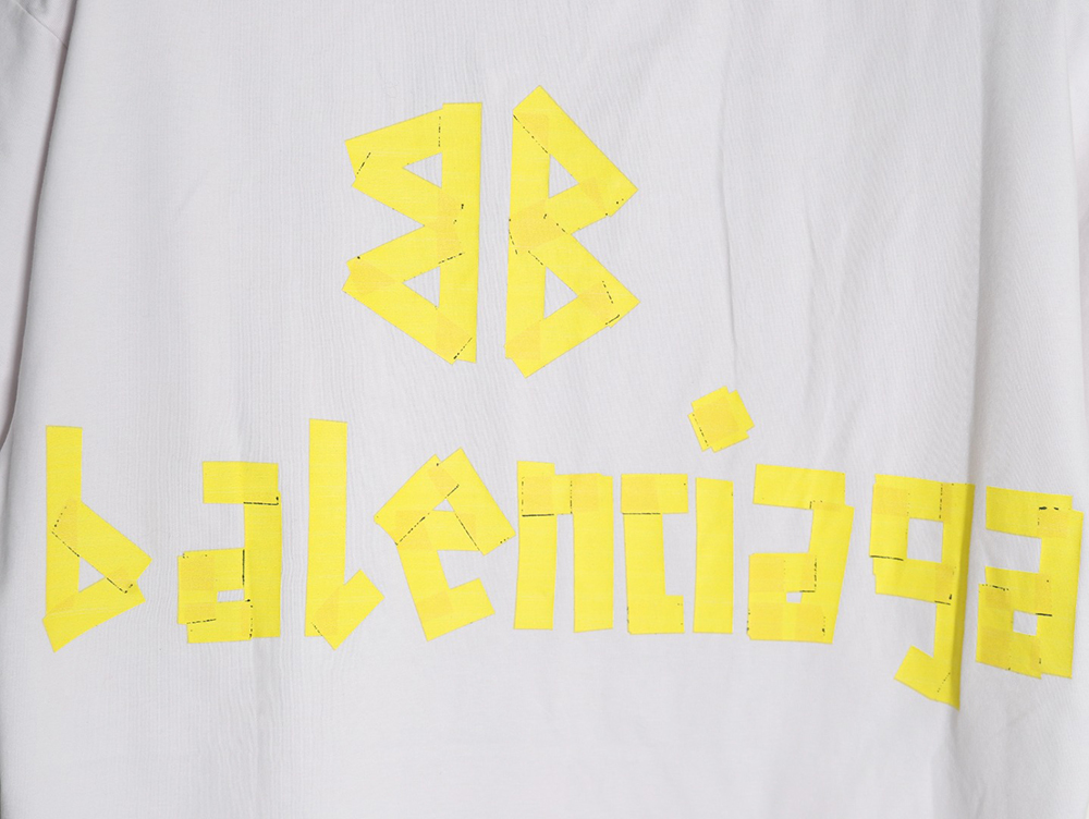 Balenciaga Tape Print Short Sleeve T-Shirt TSK6