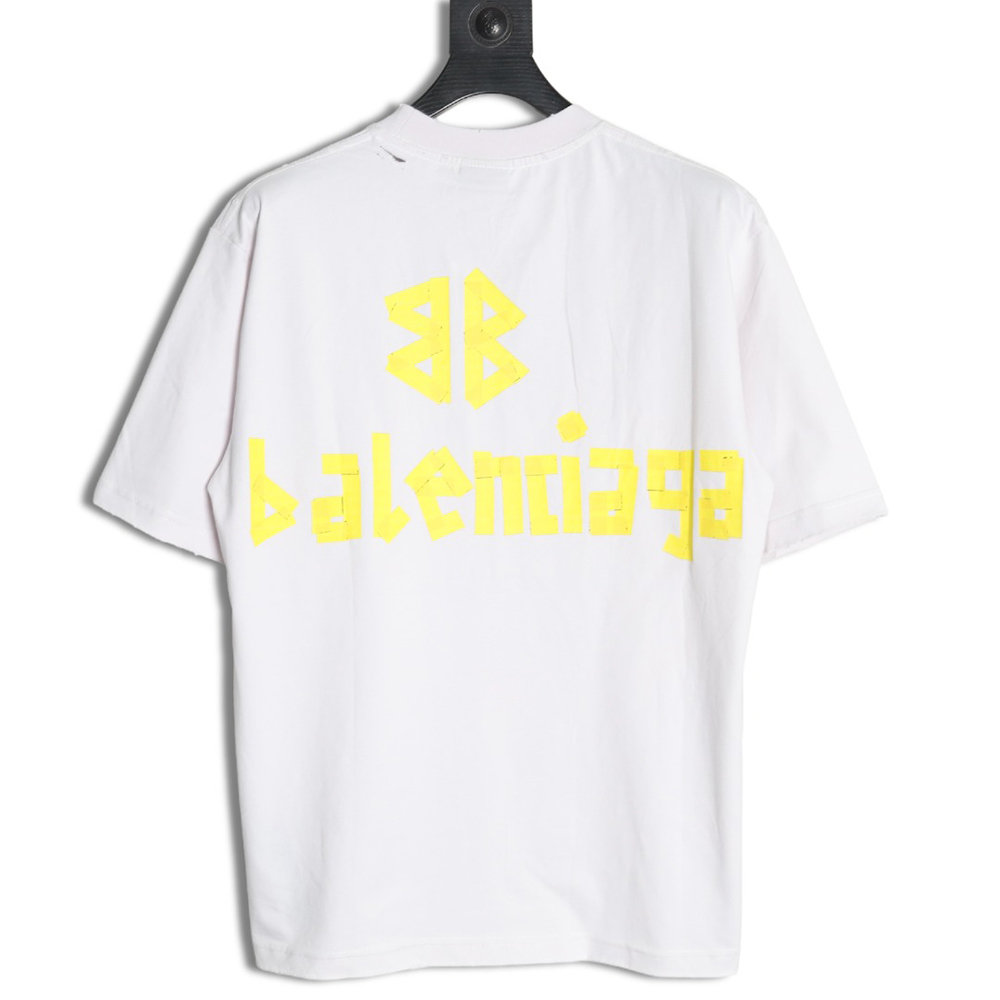 Balenciaga Tape Print Short Sleeve T-Shirt TSK6