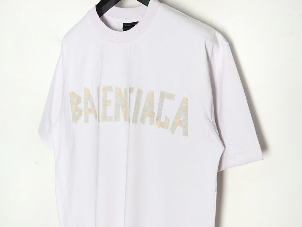 Balenciaga Tape Print Short Sleeve T-Shirt TSK6