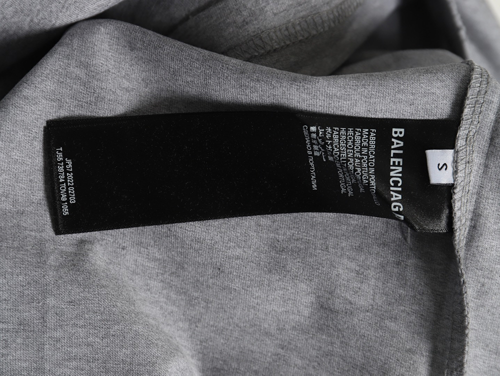 Balenciaga Tape Print Short Sleeve T-Shirt TSK7