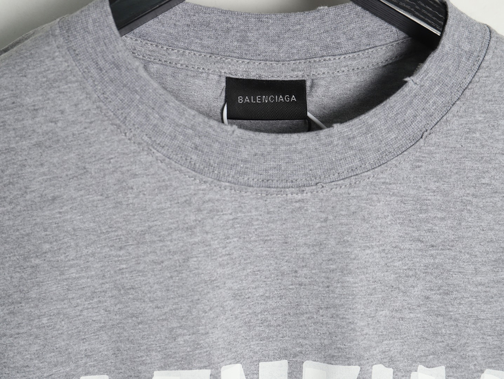 Balenciaga Tape Print Short Sleeve T-Shirt TSK7