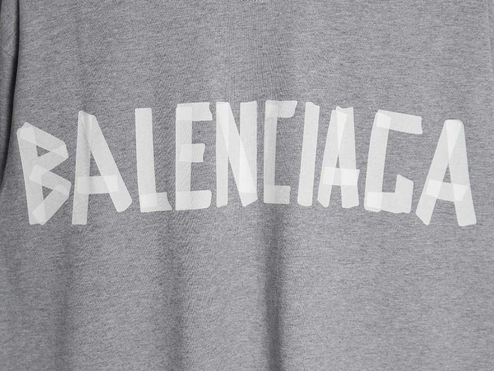 Balenciaga Tape Print Short Sleeve T-Shirt TSK7