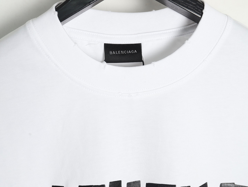 Balenciaga Tape Print Short Sleeve T-Shirt TSK8
