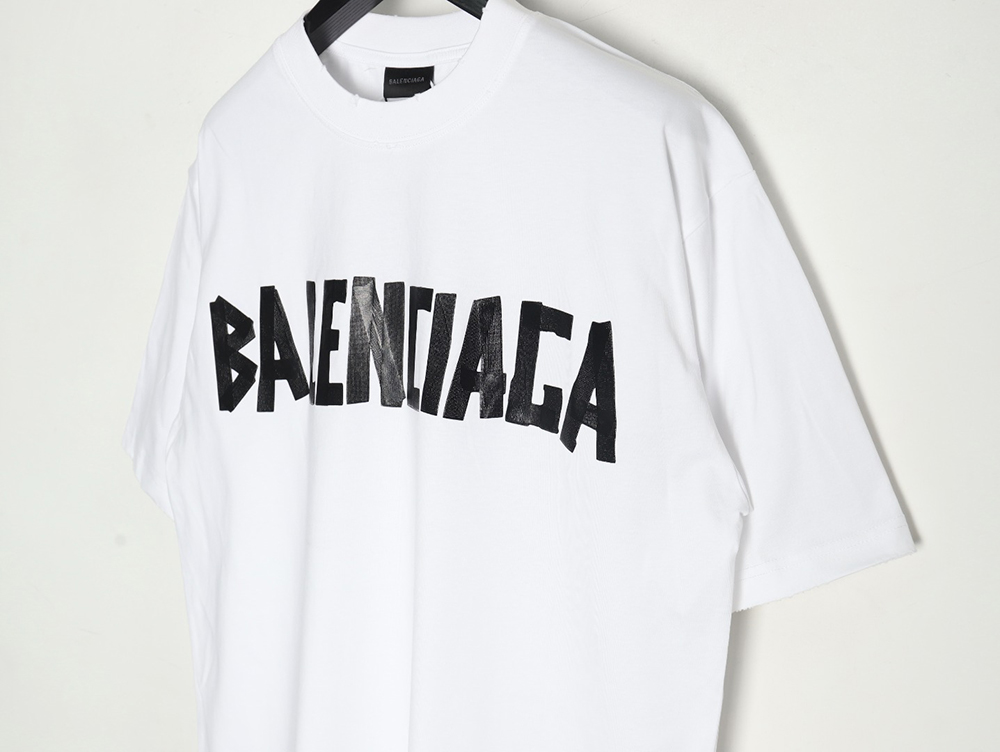 Balenciaga Tape Print Short Sleeve T-Shirt TSK8