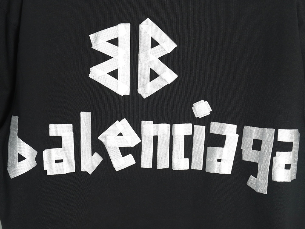 Balenciaga Tape Print Short Sleeve T-Shirt TSK9