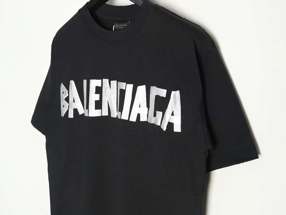 Balenciaga Tape Print Short Sleeve T-Shirt TSK9