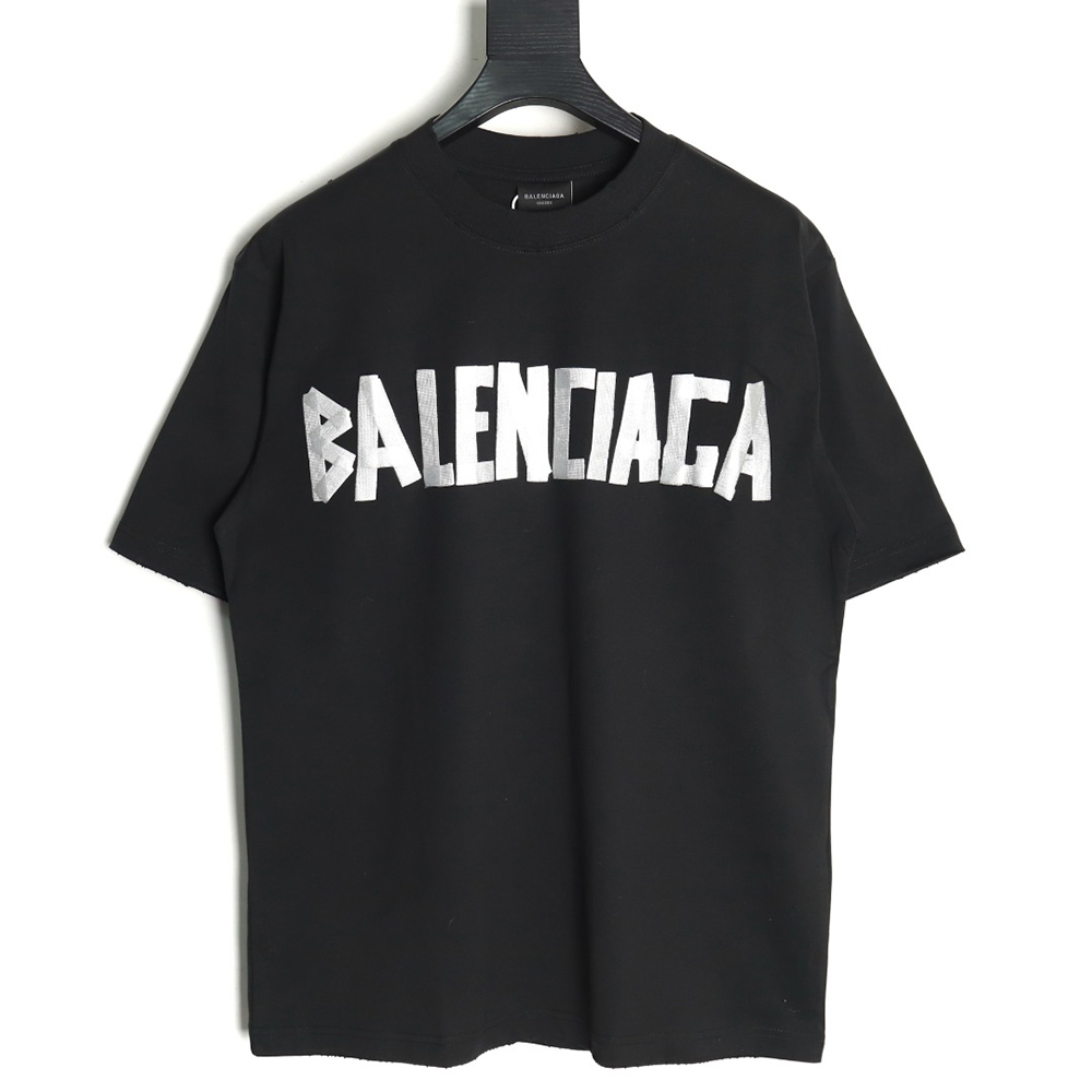 Balenciaga Tape Print Short Sleeve T-Shirt TSK9