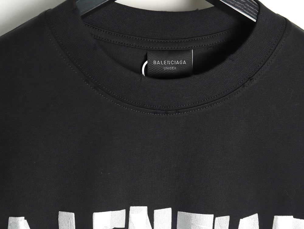 Balenciaga Tape Print Short Sleeve T-Shirt TSK9