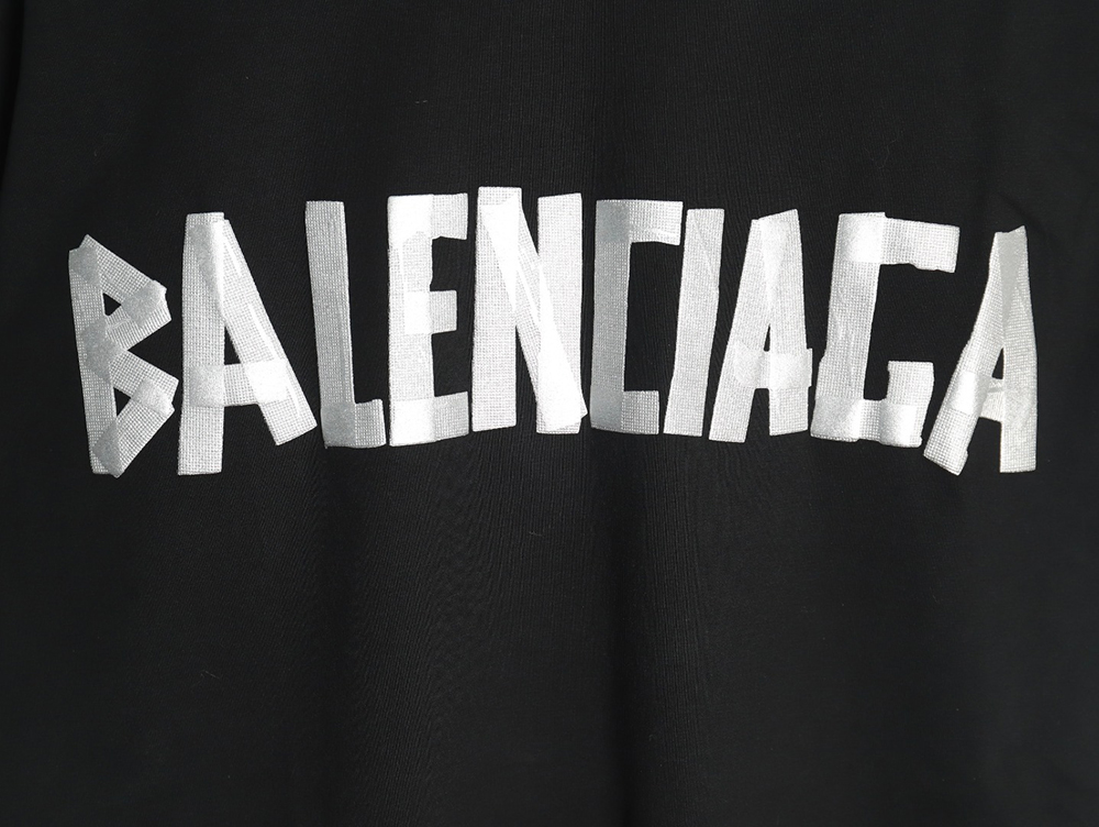 Balenciaga Tape Print Short Sleeve T-Shirt TSK9