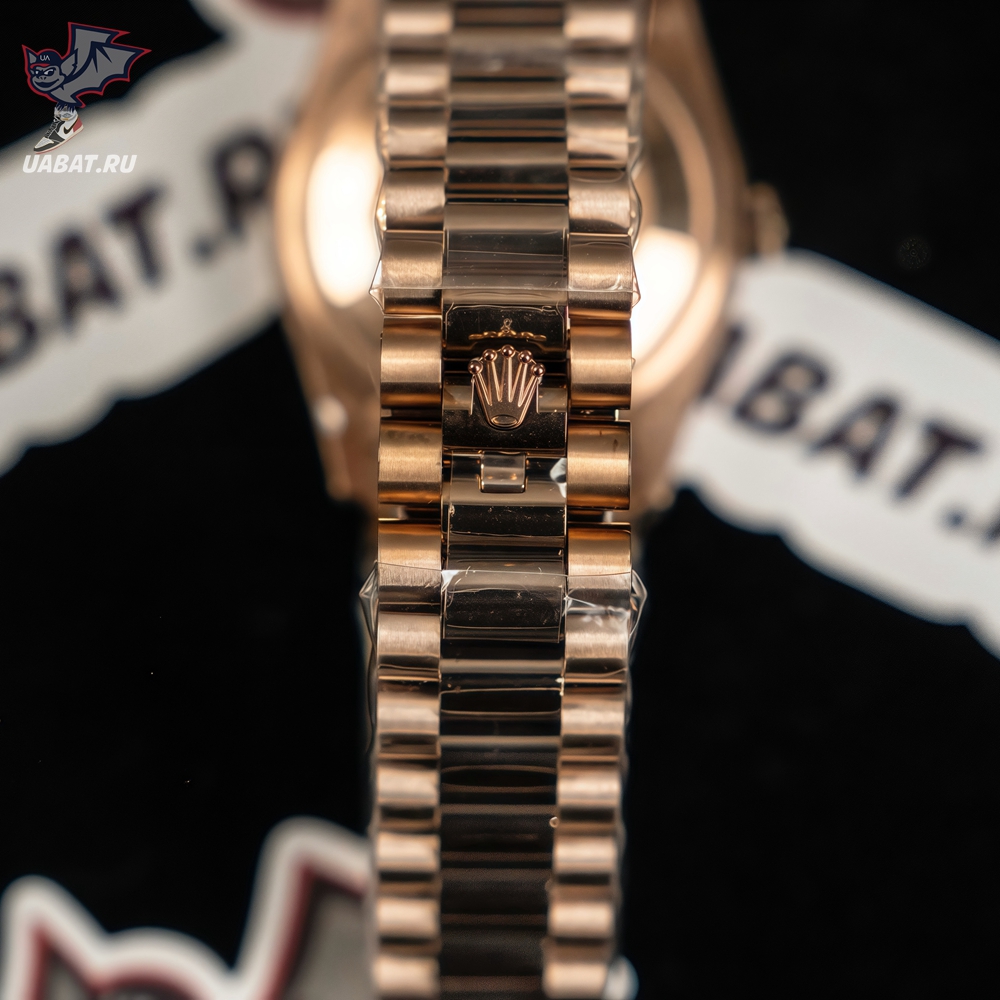 Rolex - DayDate 36mm Flt Pres RG/RG Brown Diam EWF A3255 Mod