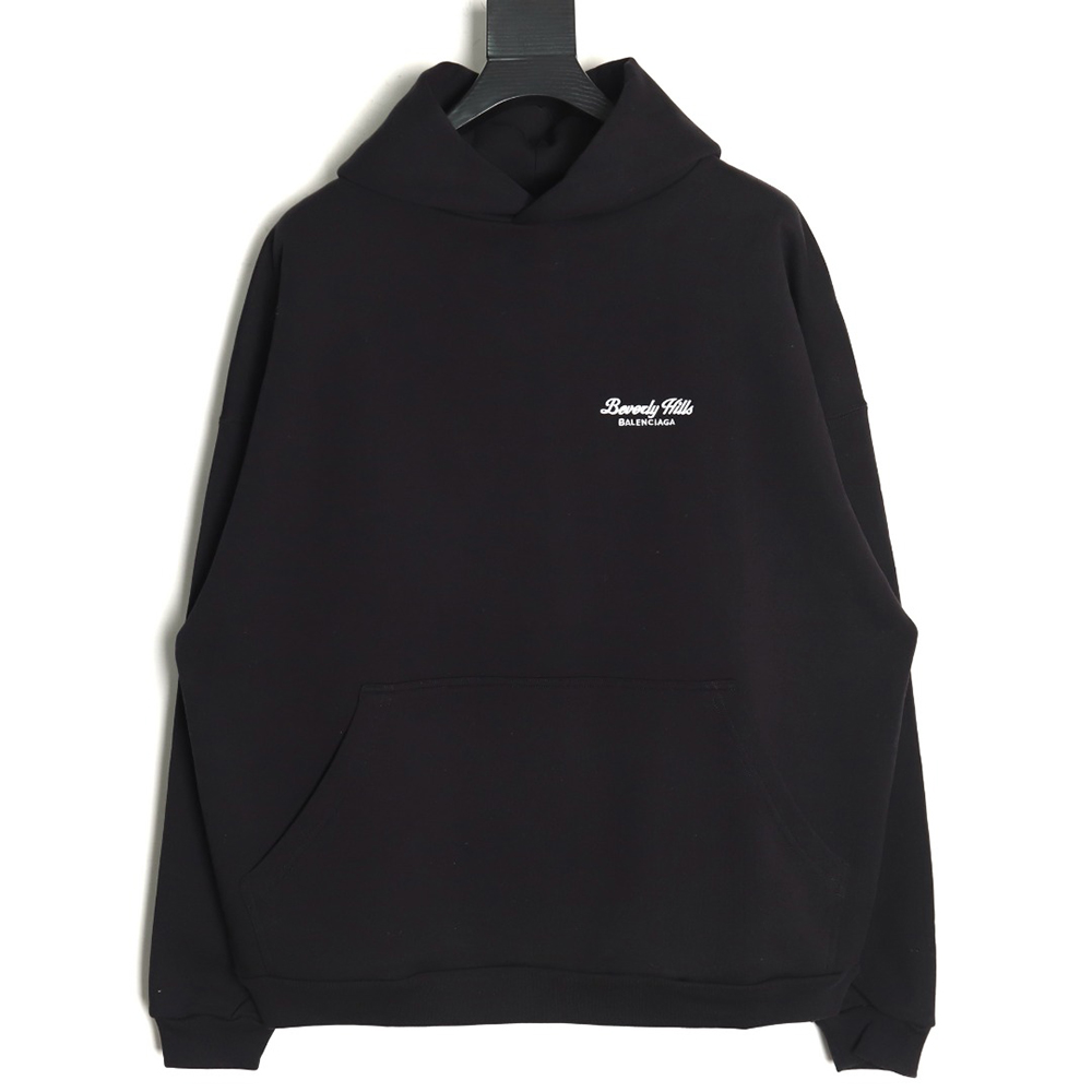Balenciaga Beverly Hills limited embroidered hooded sweatshirt