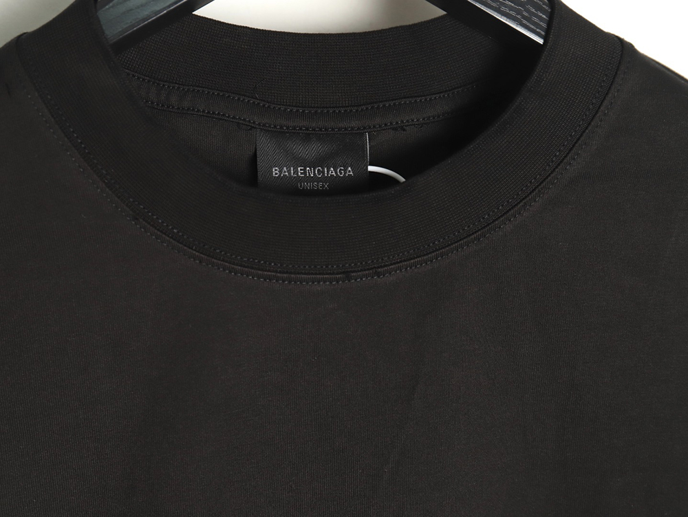 Balenciaga Art Letters Printed Washed Worn Short Sleeve T-Shirt TSK1