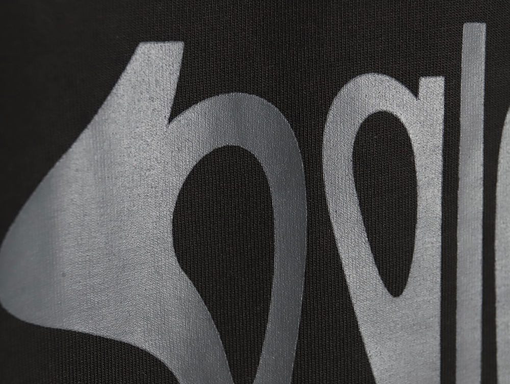 Balenciaga Art Letters Printed Washed Worn Short Sleeve T-Shirt TSK1