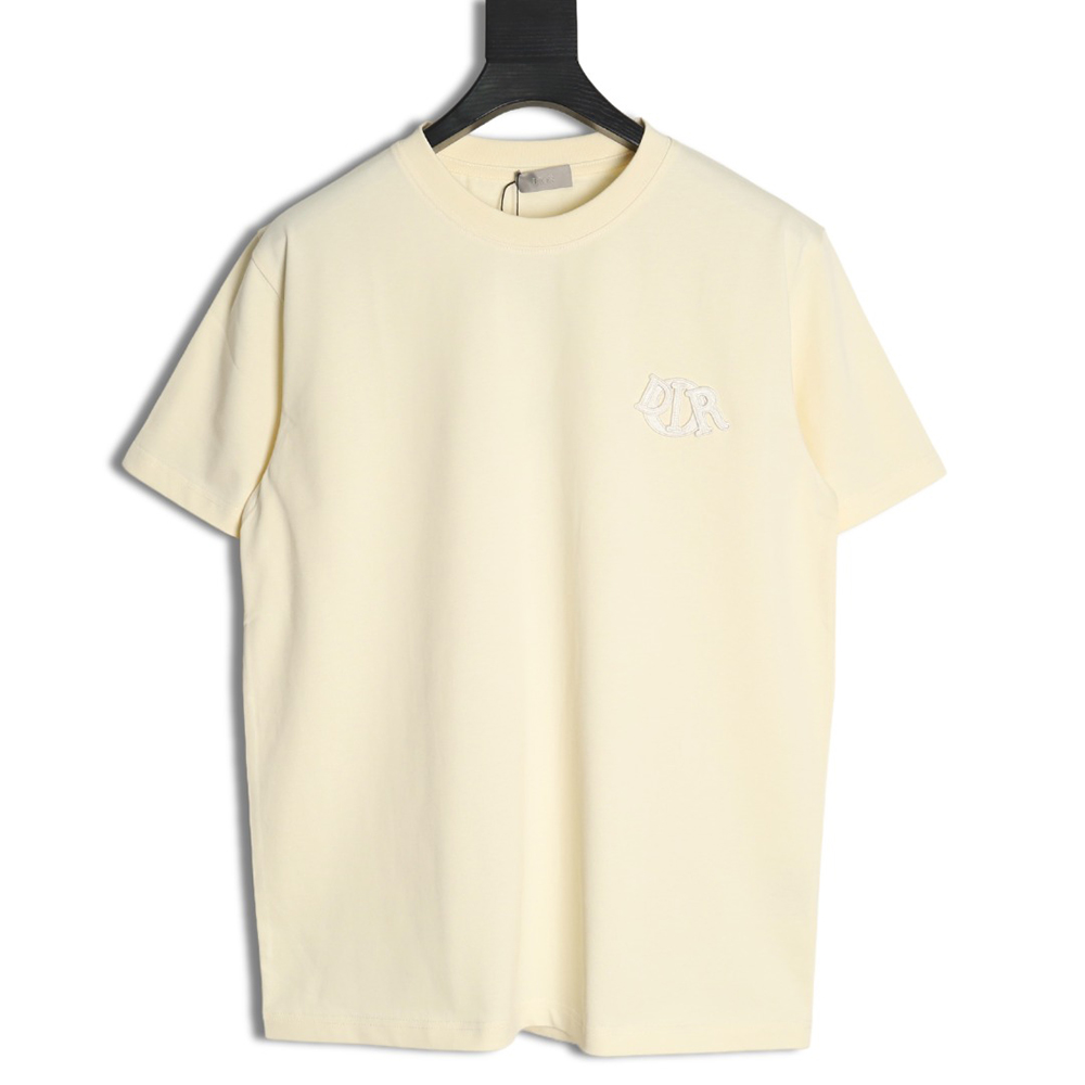 Dior four-color embroidered chapter letter T-shirt TSK1