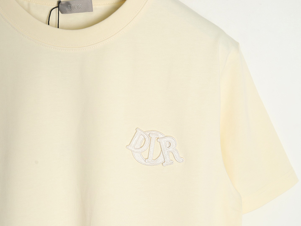 Dior four-color embroidered chapter letter T-shirt TSK1