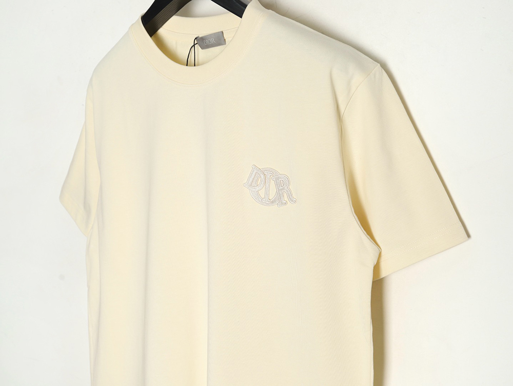 Dior four-color embroidered chapter letter T-shirt TSK1