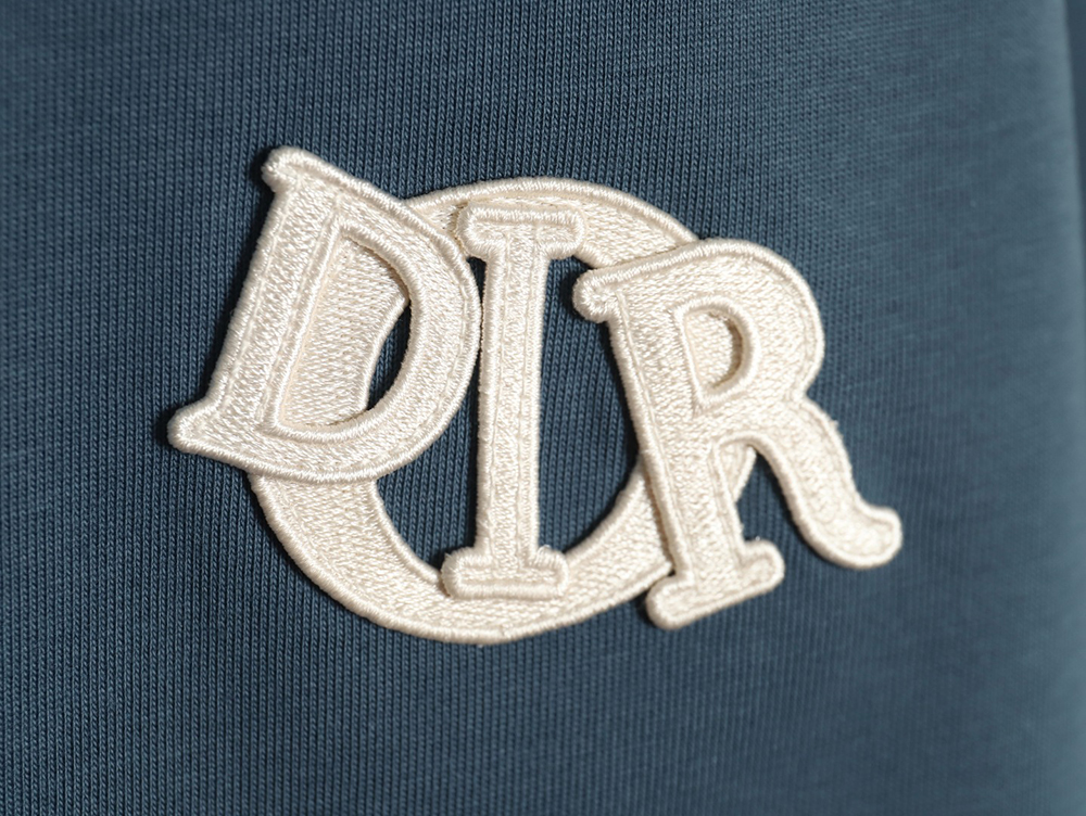 Dior four-color embroidered chapter letter T-shirt TSK2
