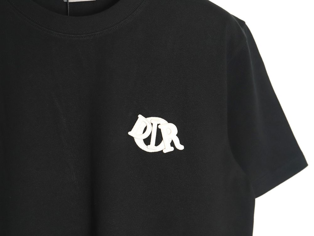 Dior four-color embroidered chapter letter T-shirt TSK3
