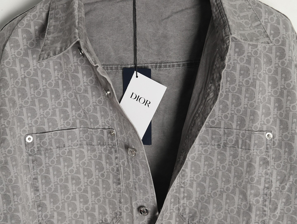 Dior all over printed presbyopia denim shirt