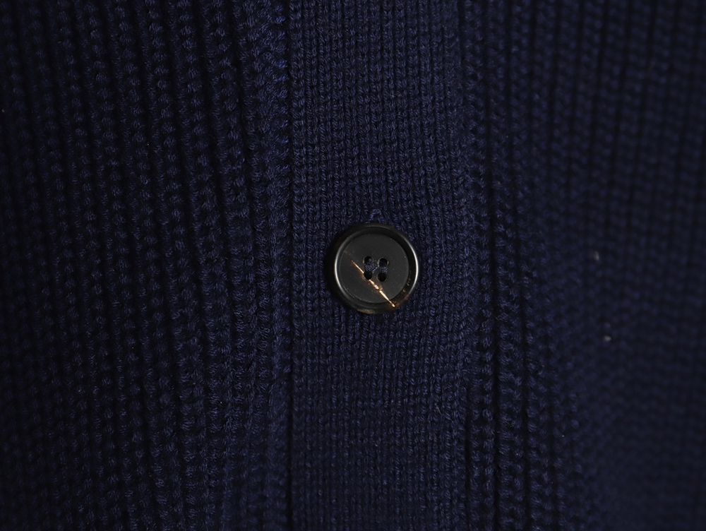 Miu Miu wool cashmere blend white and blue contrast color cardigan