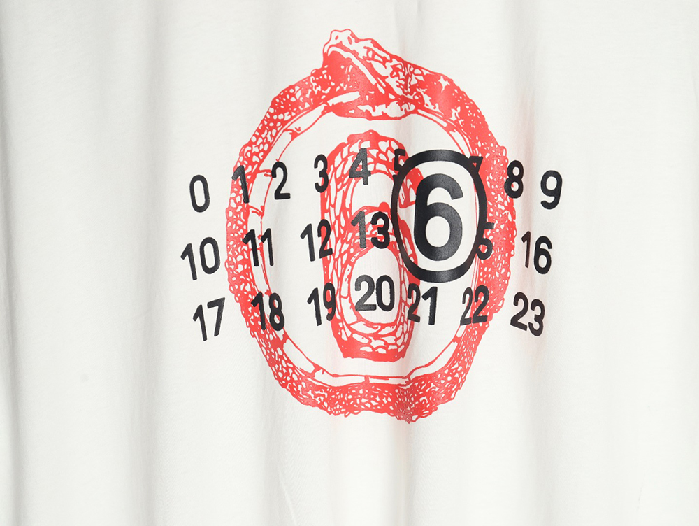 Maison Margiela Digital Logo Print Short Sleeve T-Shirt