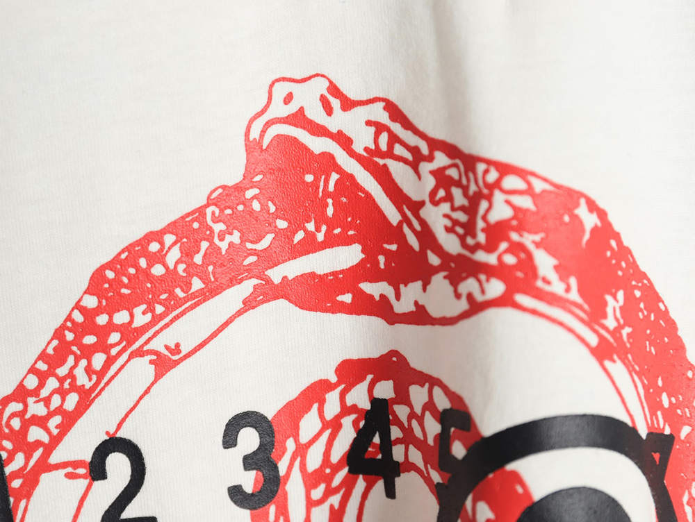 Maison Margiela Digital Logo Print Short Sleeve T-Shirt