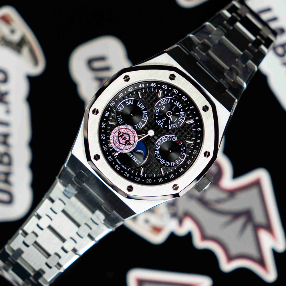 Audemars Piguet - Royal Oak Perpetual Cal 26574 SS/SS Blk APSF A5134