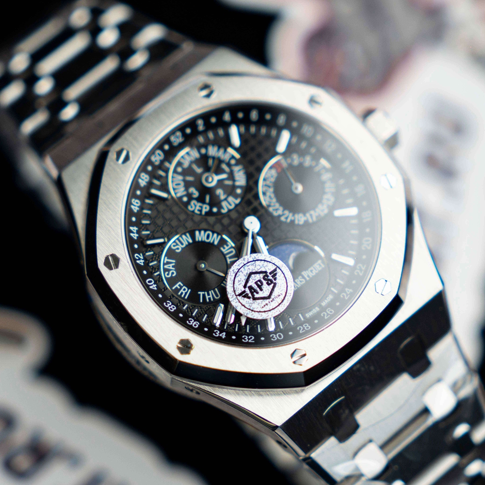 Audemars Piguet - Royal Oak Perpetual Cal 26574 SS/SS Blk APSF A5134