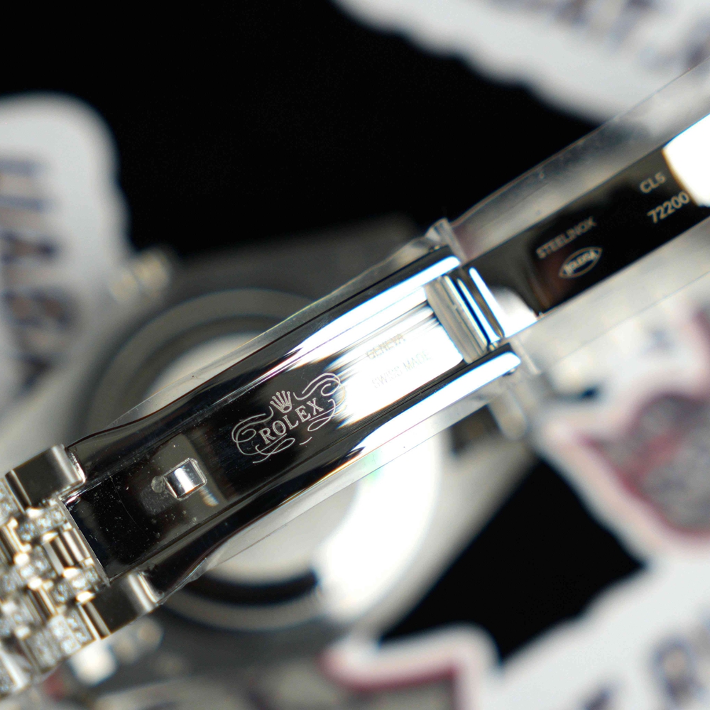 Rolex - Datejust 41mm Full Diamonds 904L SS/SS Sliver/Stk GMF A2824