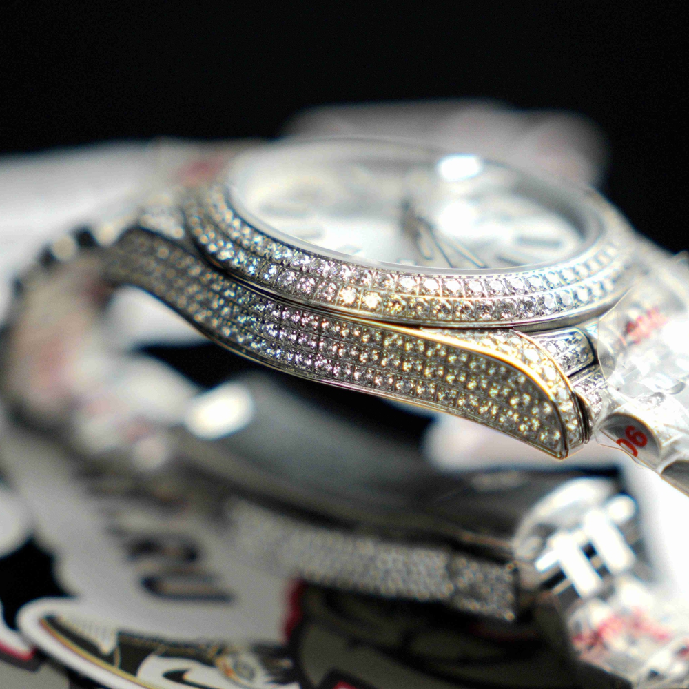 Rolex - Datejust 41mm Full Diamonds 904L SS/SS Sliver/Stk GMF A2824