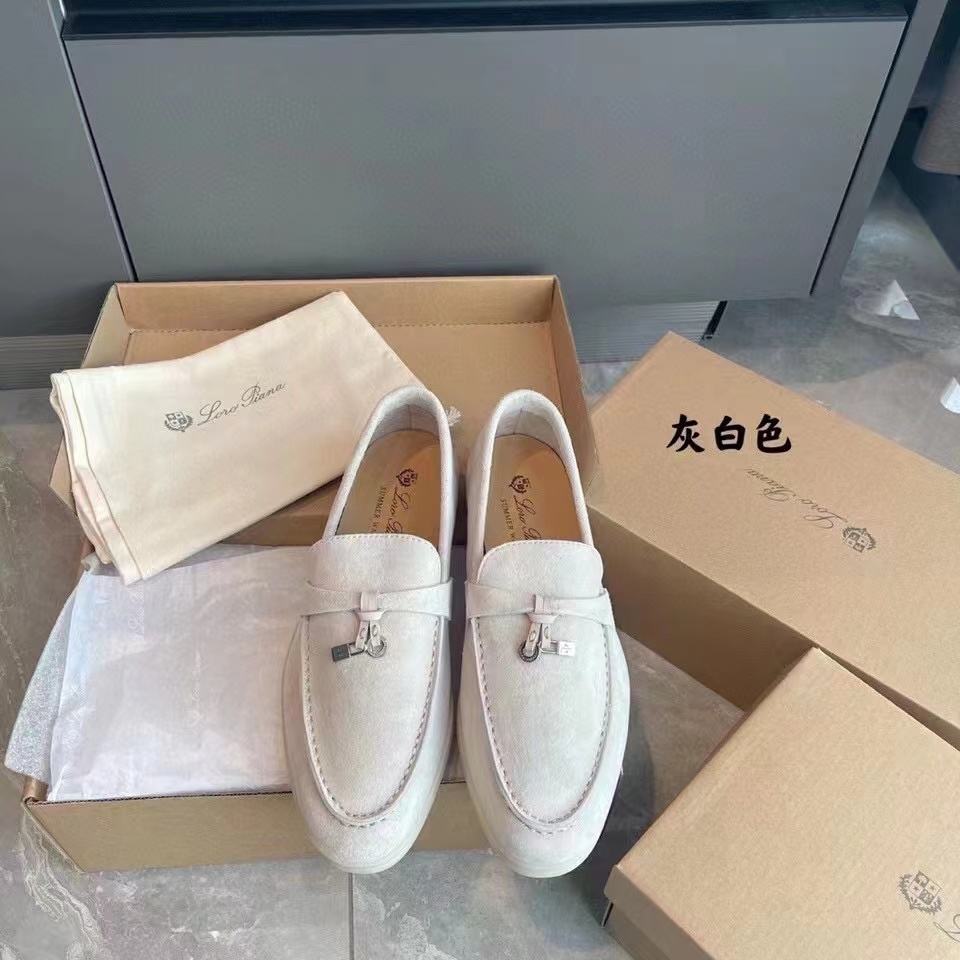 Loro Piana Summer Charms Walk Loafer Shoes