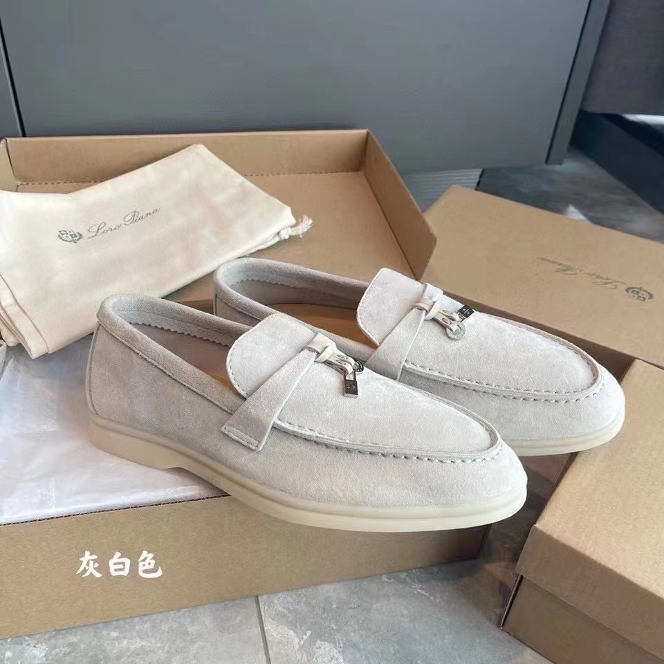 Loro Piana Summer Charms Walk Loafer Shoes