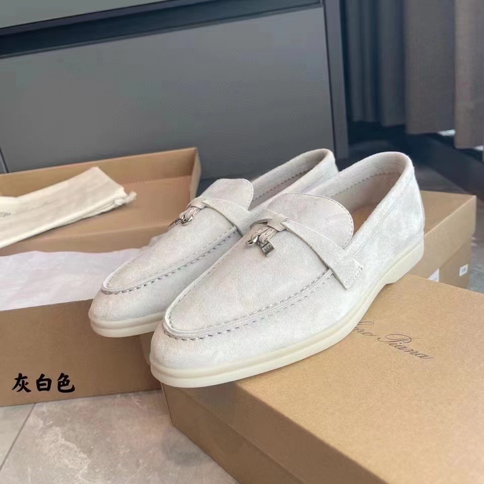 Loro Piana Summer Charms Walk Loafer Shoes