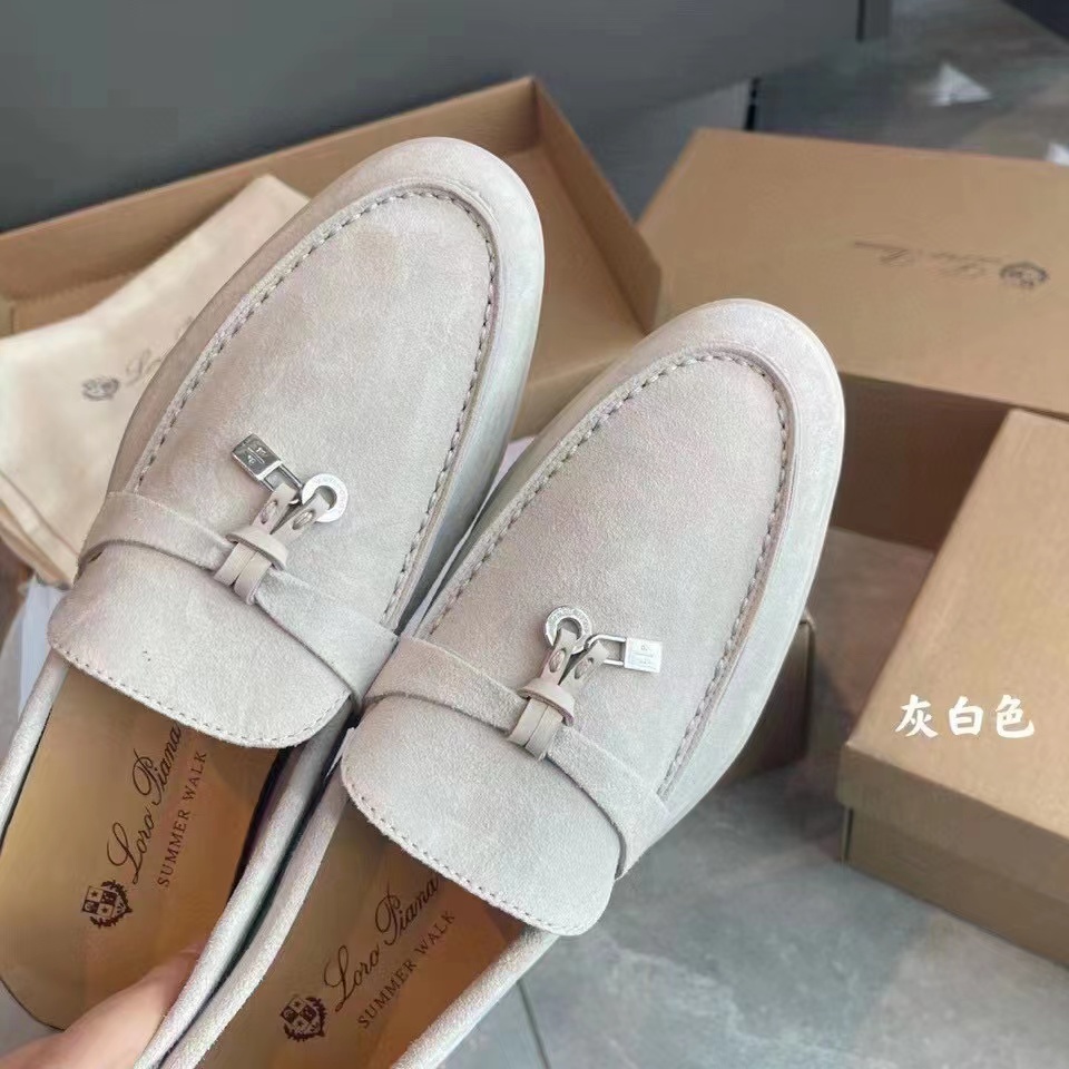 Loro Piana Summer Charms Walk Loafer Shoes
