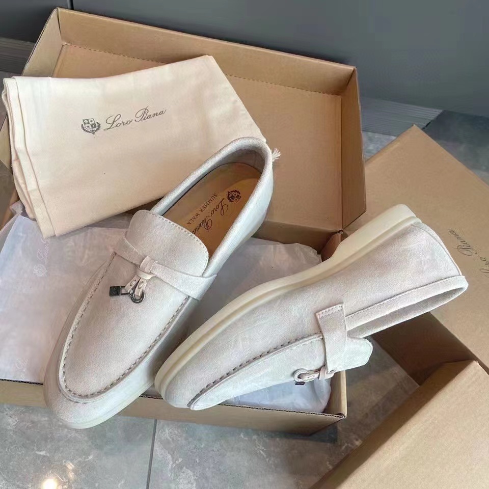Loro Piana Summer Charms Walk Loafer Shoes