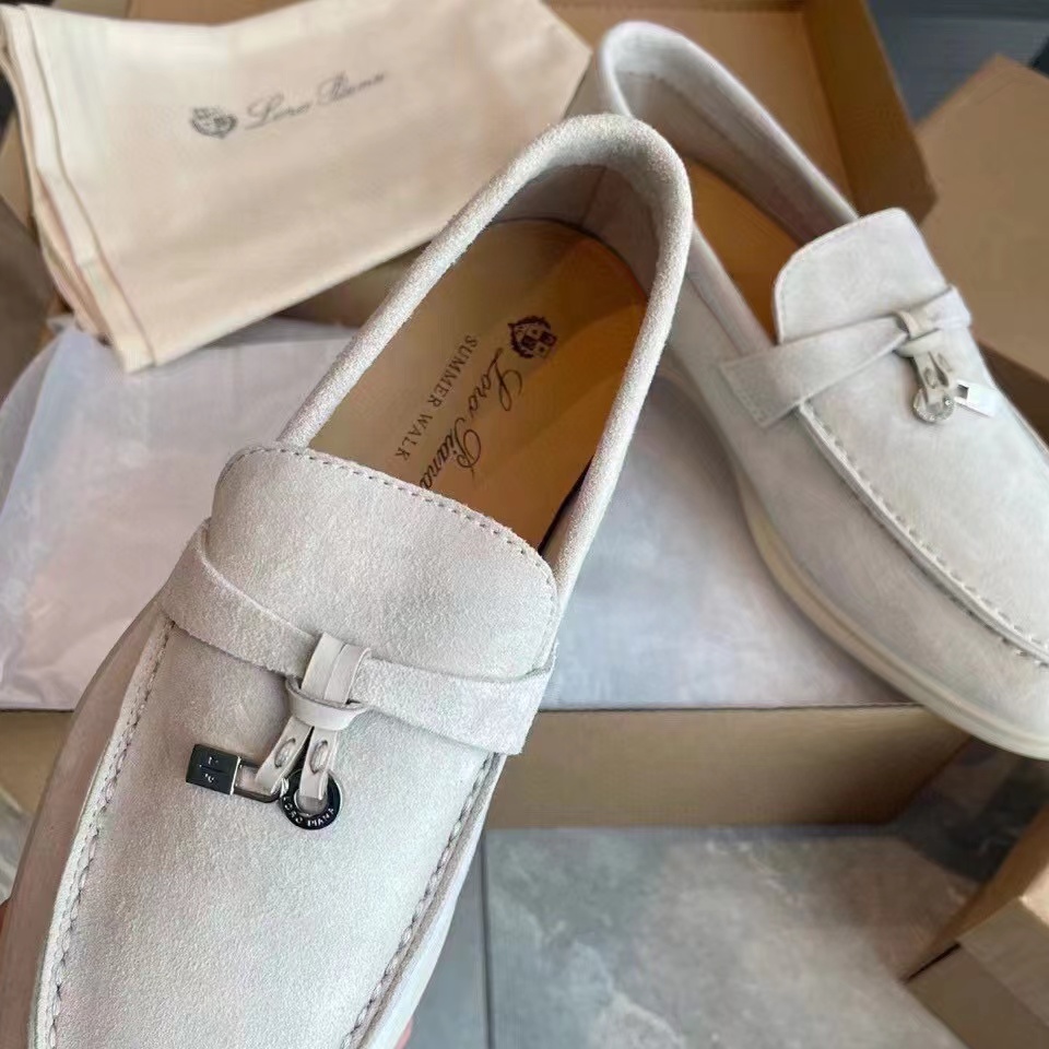 Loro Piana Summer Charms Walk Loafer Shoes
