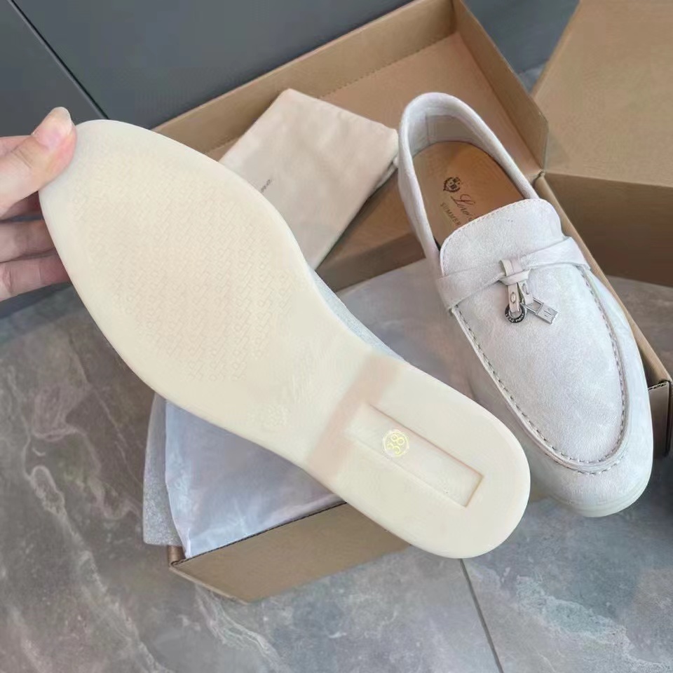 Loro Piana Summer Charms Walk Loafer Shoes