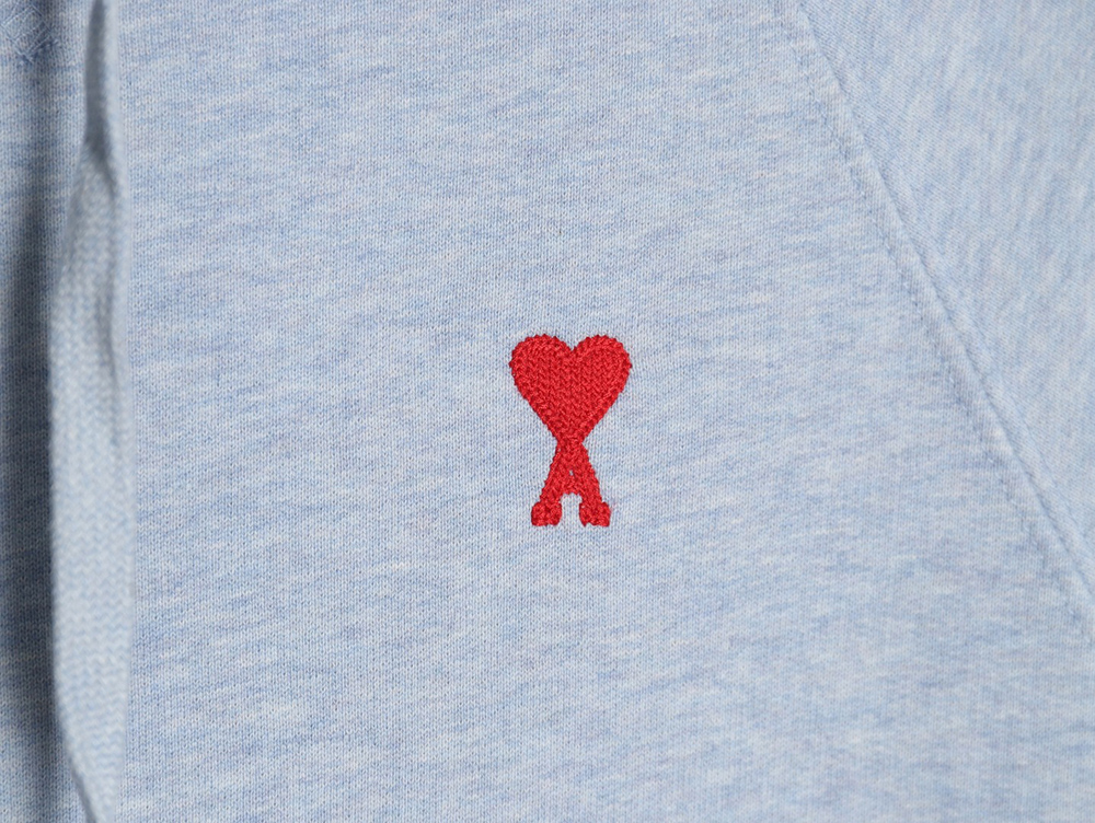 Ami Paris Classic Heart Embroidered Hoodie