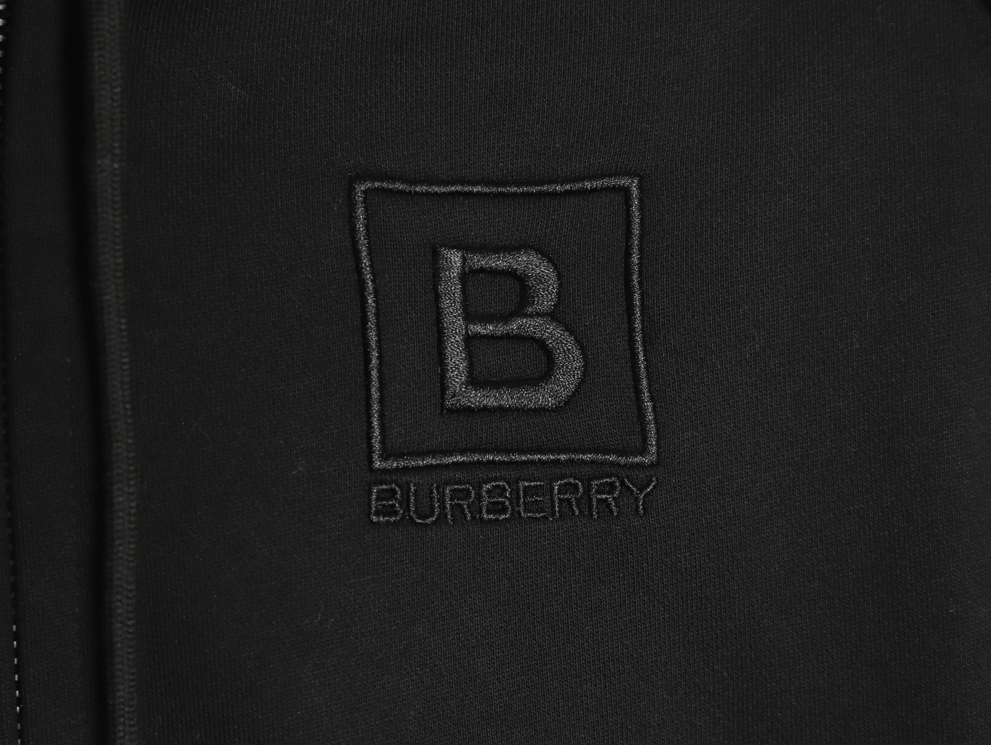 Burberry B plaid hooded zip-up hooded sweatshirt