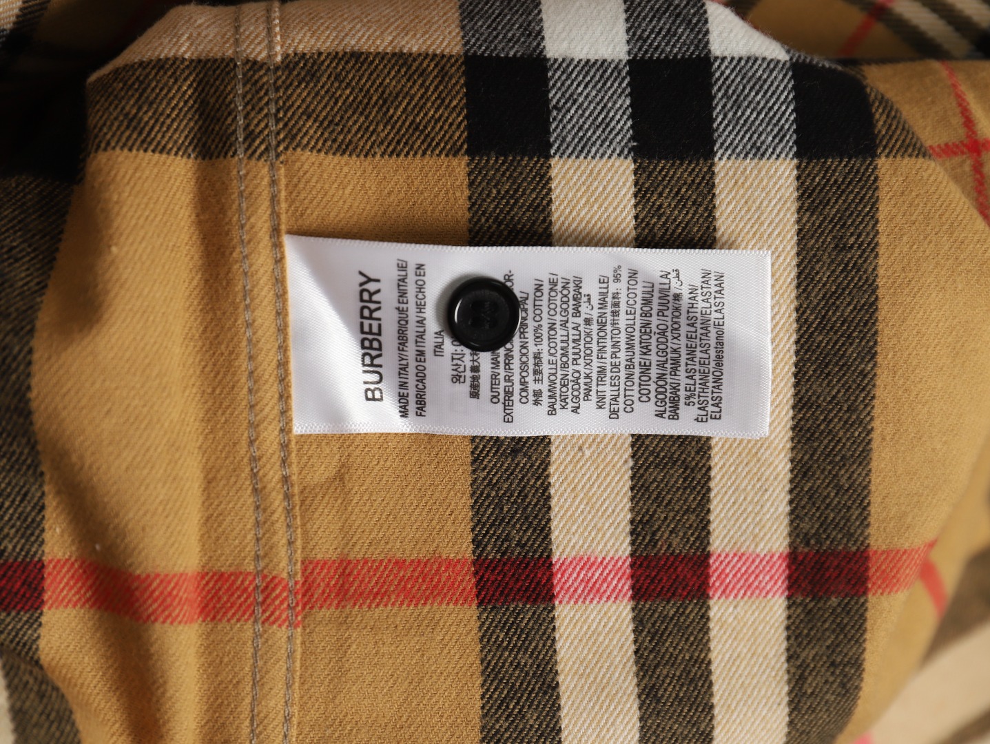 Burberry Double Brushed Striped Check Classic Shirt
