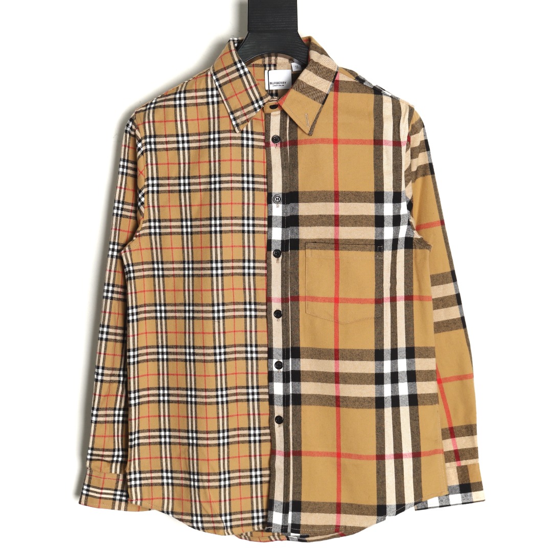 Burberry Double Brushed Striped Check Classic Shirt